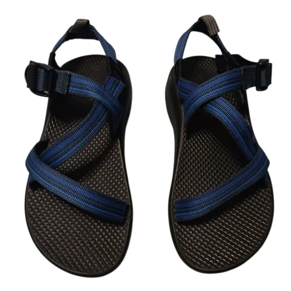 Chaco Z/Cloud sandals big kid size 4 blue and black waterproof hiking - Picture 3 of 8